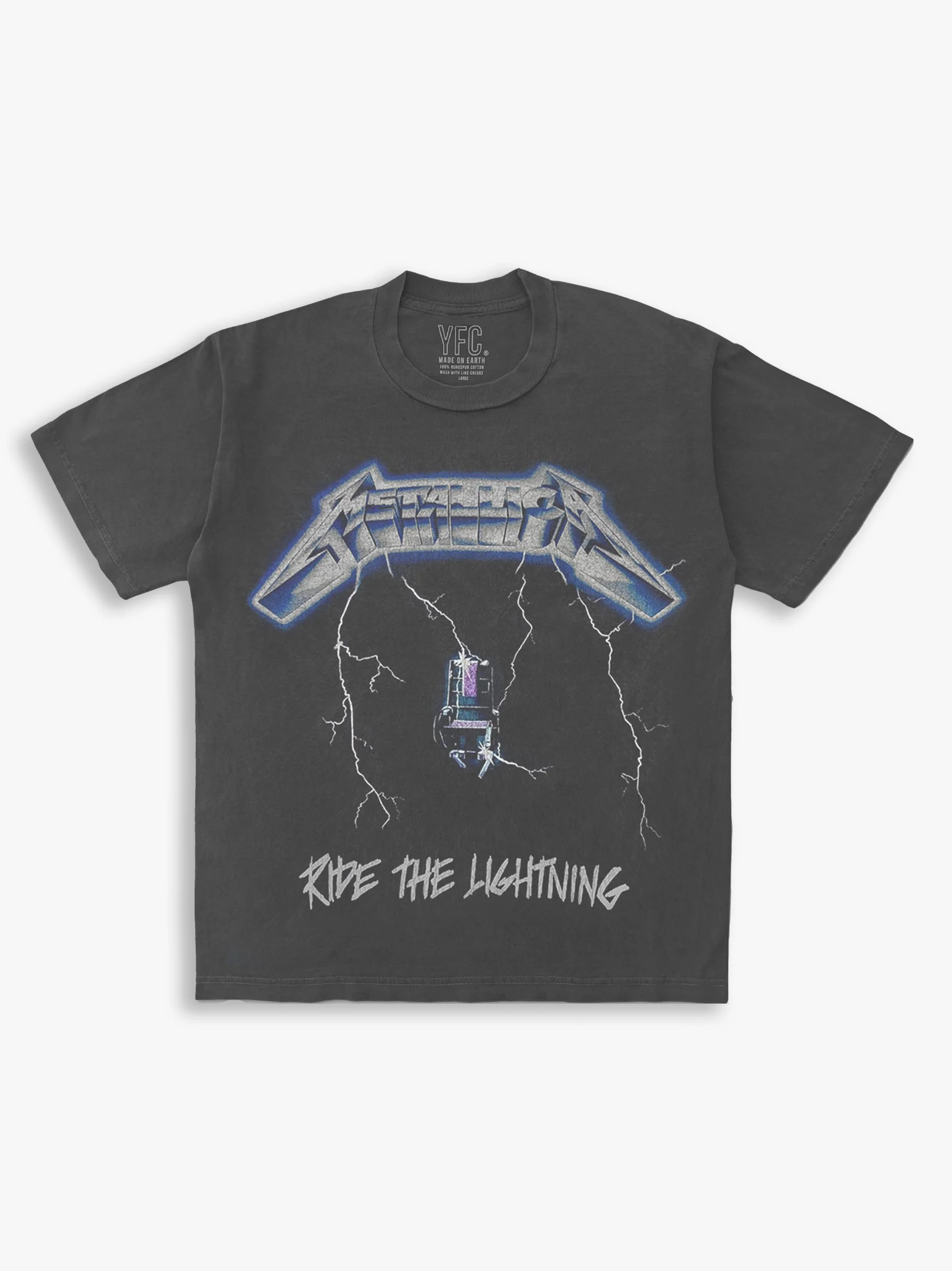 Ride The Lightning Vintage Washed Tee Shirt — Novo Los Angeles